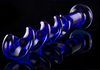 Blue Spiral Dildo