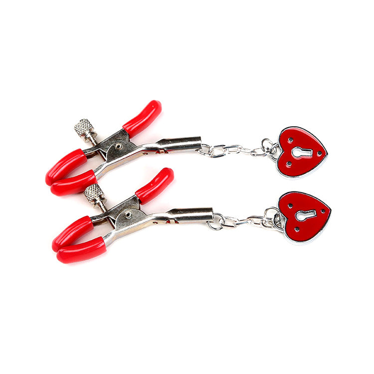 Heart-Shaped Key Nipple Clip's