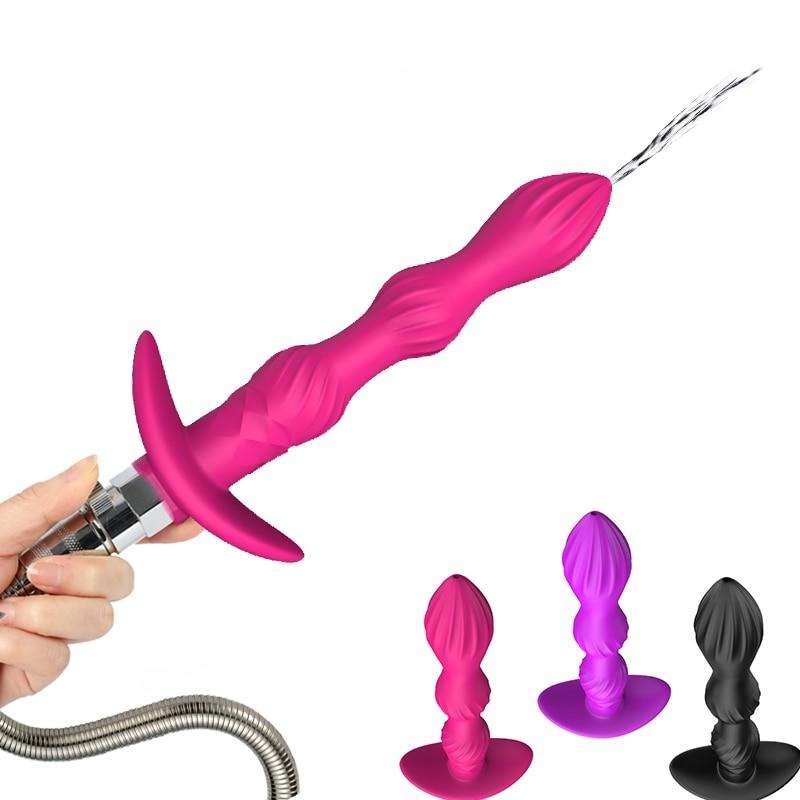 Vibrating Anal Plug Enema Faucet