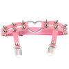 Heart Faux Leather Suspender (1PC)